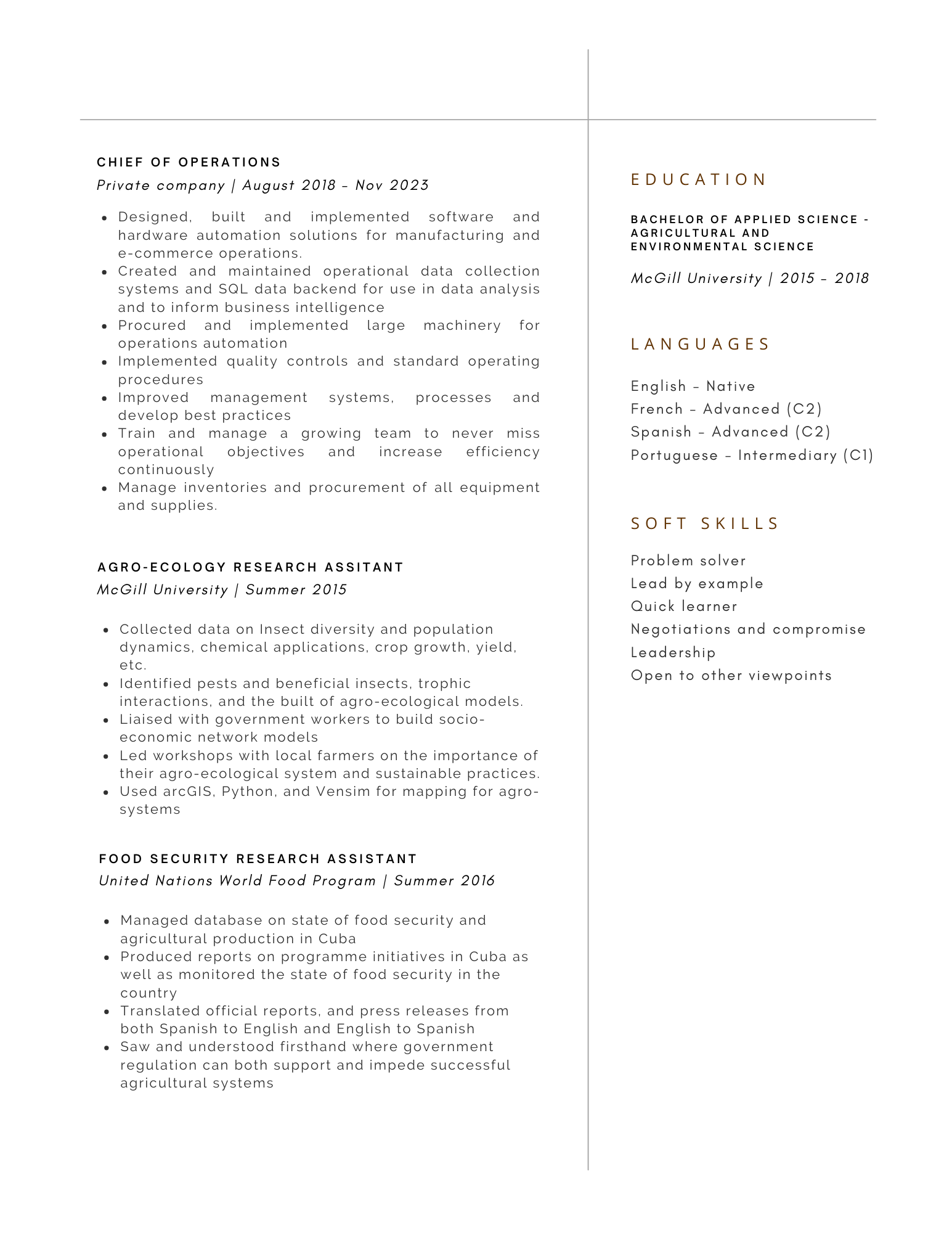CV Page 2